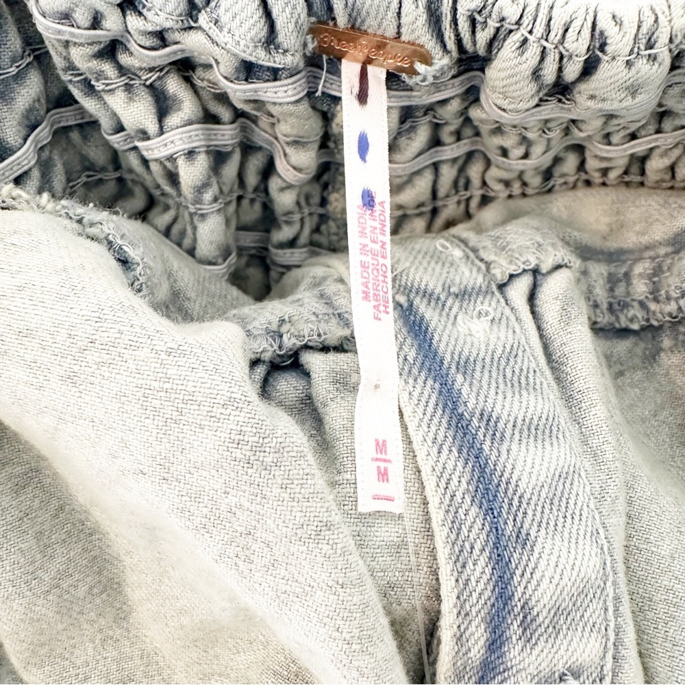 Free People Strapless Denim Midi Dress - Picture 7 of 7